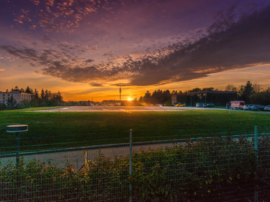 Hubschrauber Landeplatz am Eselsberg