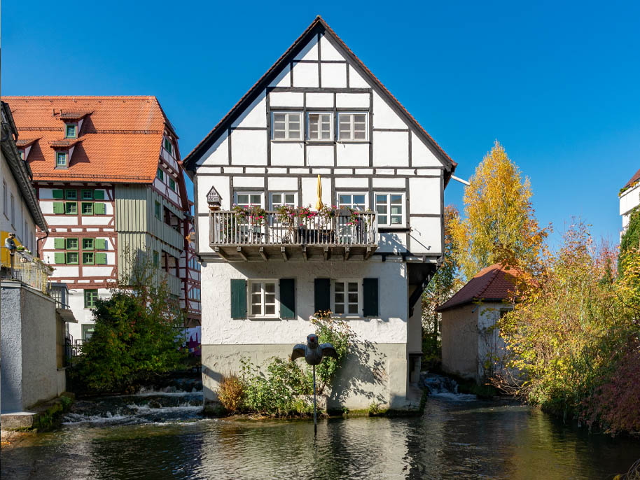 Bekanntes Fachwerkhaus im Fischerviertel