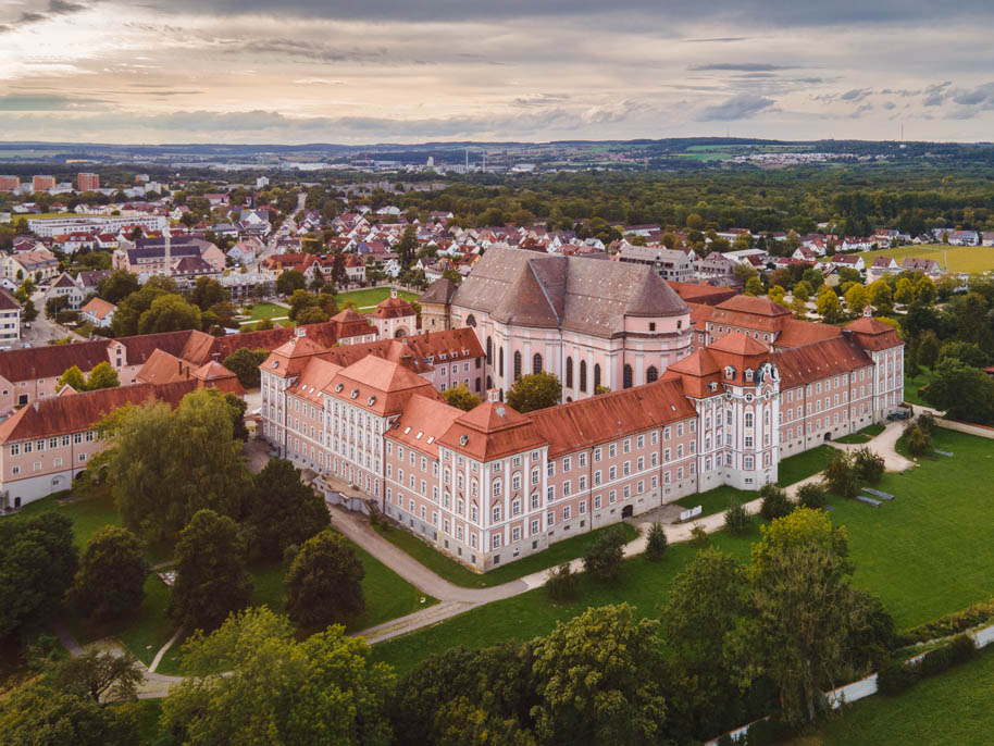 Kloster Wiblingen aus der Luft